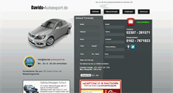 Desktop Screenshot of davids-autoexport.de