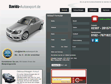 Tablet Screenshot of davids-autoexport.de